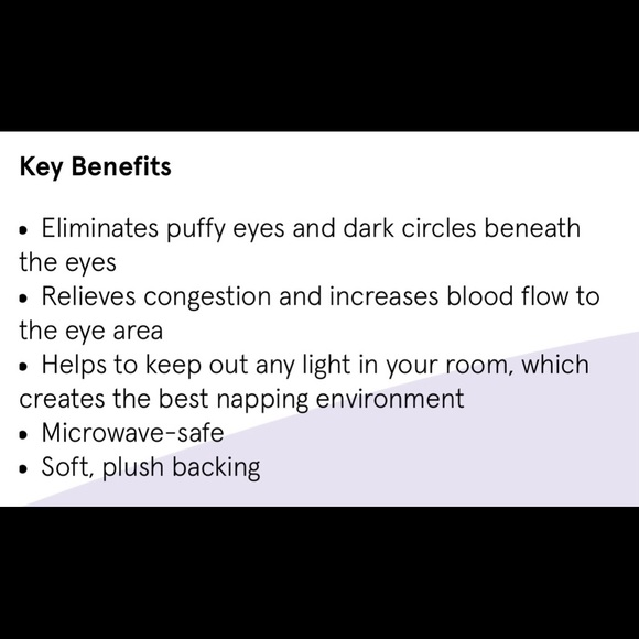 HOT • COOL GEL BEAD EYE MASK - Picture 9 of 10